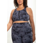 MOTION SPORTS BRA | DARK GREY TIE-DYE